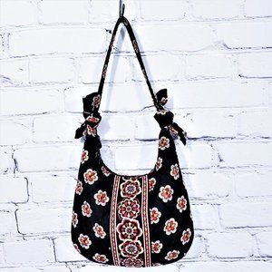 Vera Bradley Pirouette Black Red Hobo Purse